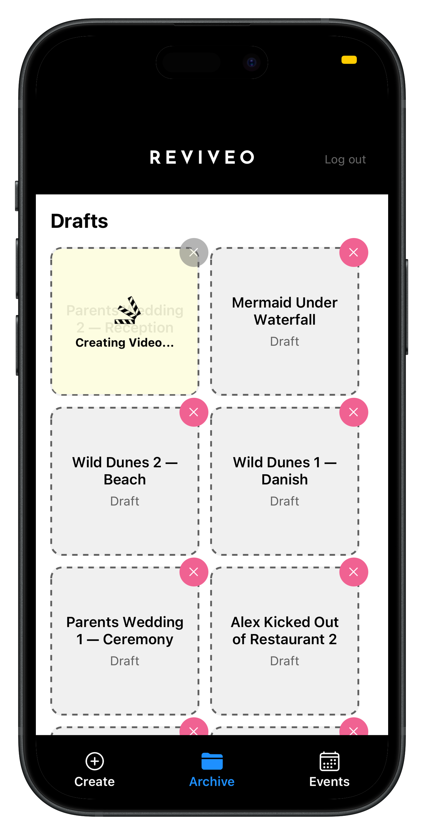 Drafts in your archive