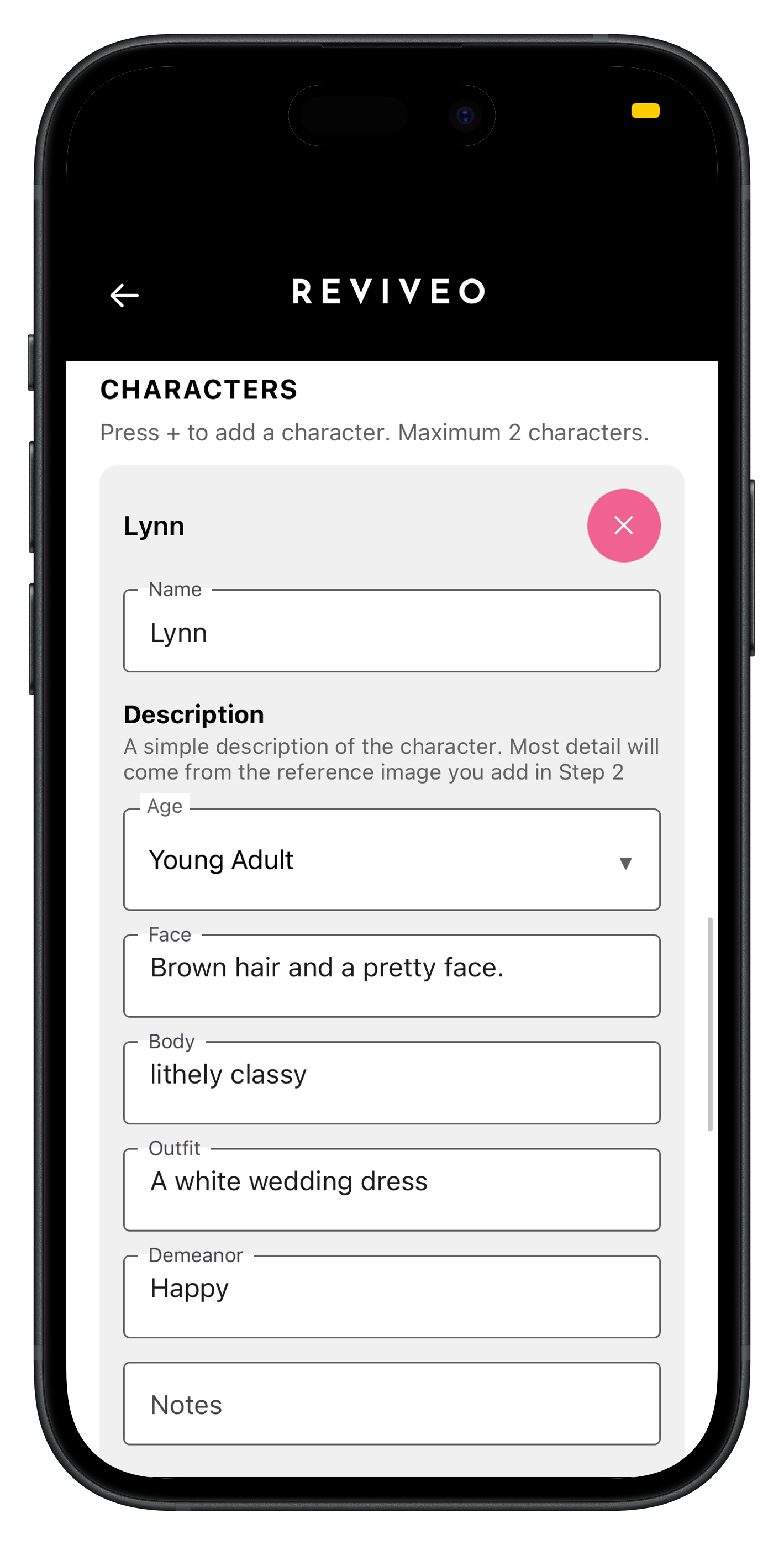 Step 1 — Add characters